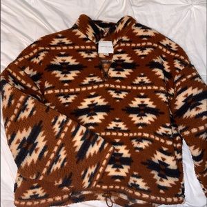 Tribal Cropped Sweater